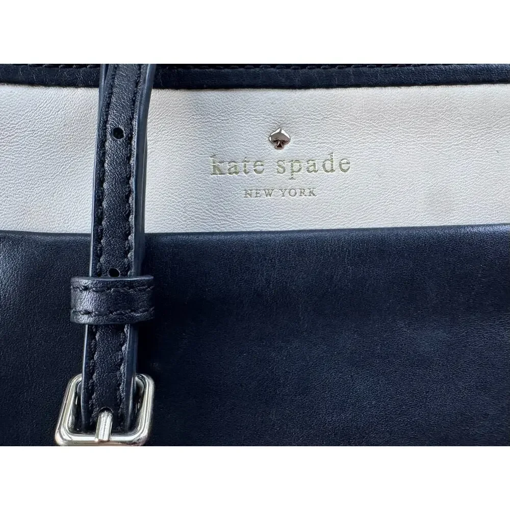 Kate Spade New York Colorblock Crossbody Bag - Black and Ivory